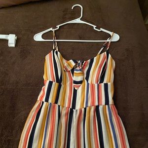 Stripe target jumpsuit